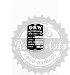 Tabliczka znamionowa DKW Zschopauer Werke LATA 30