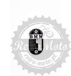 Tabliczka znamionowa BMW R - UNIWERSALNA 1940-55