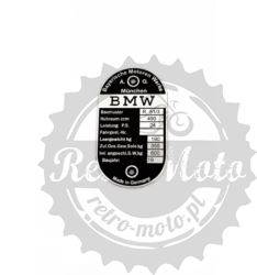 Tabliczka znamionowa BMW R51/3 R51-3